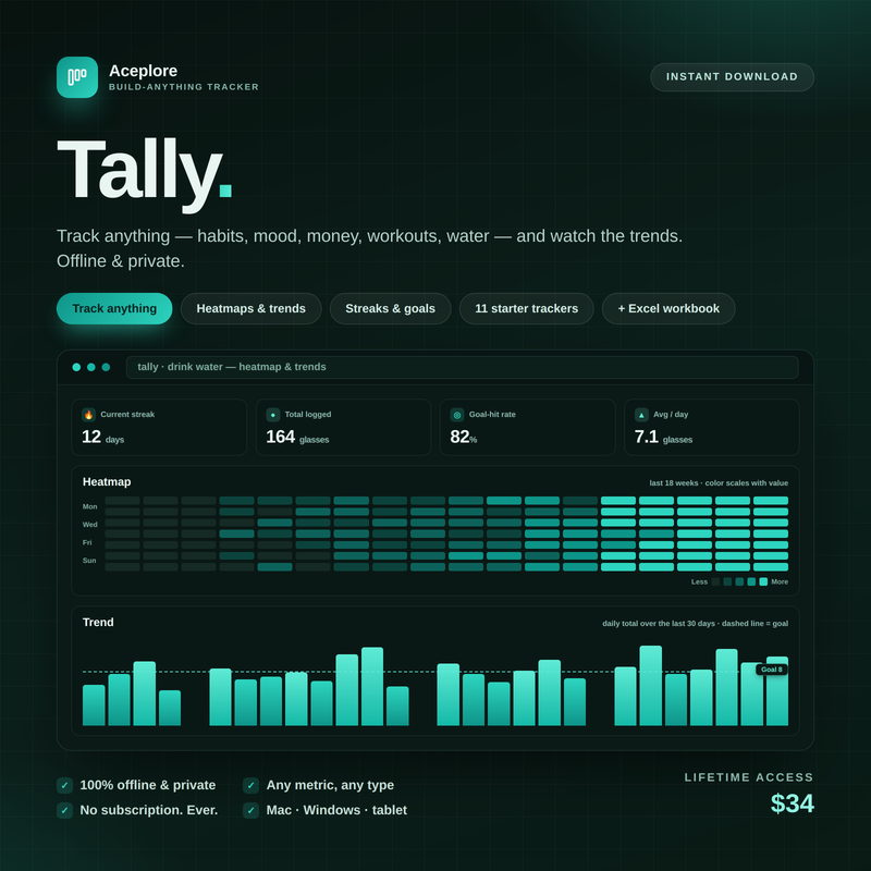 Tally — Build-Anything Tracker