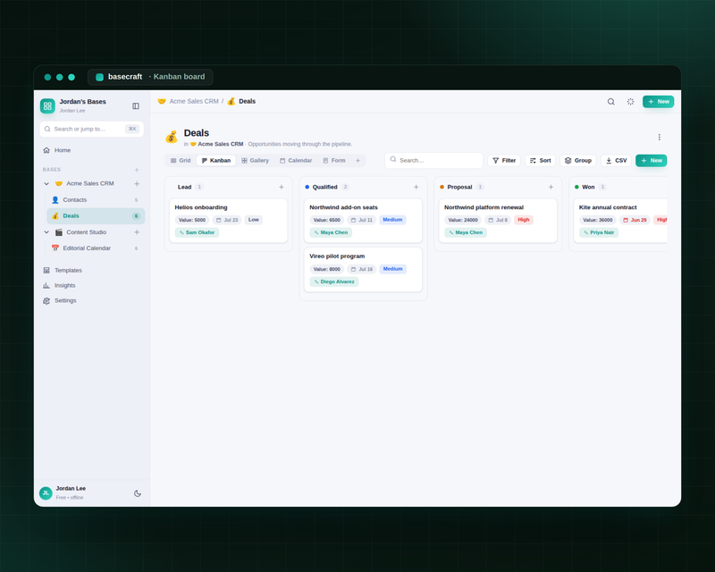 Kanban view