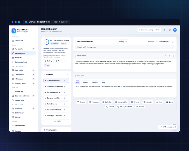 Report builder
