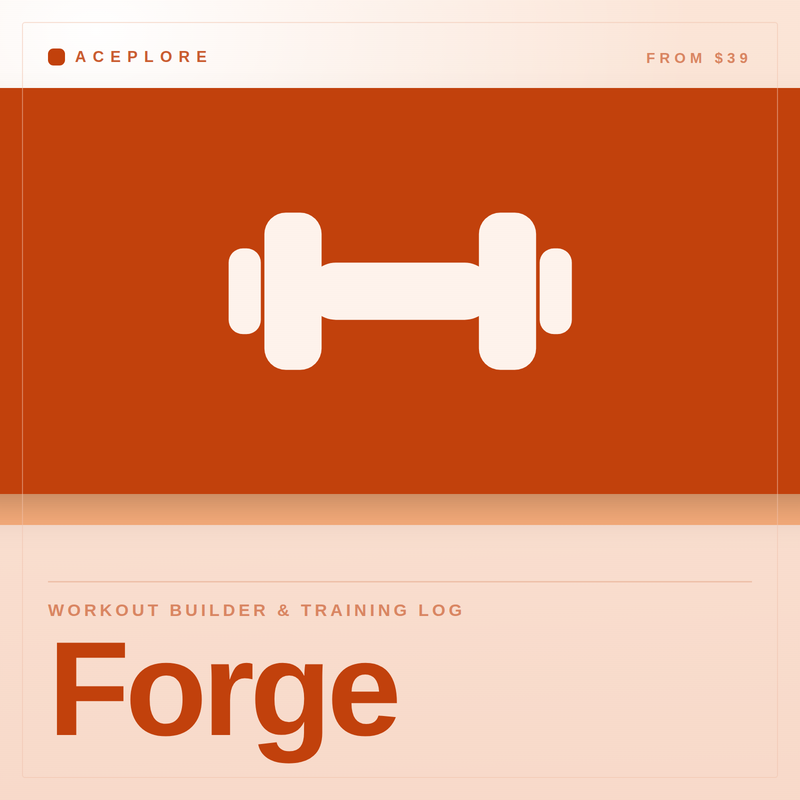 Forge — Workout Builder & Training Log