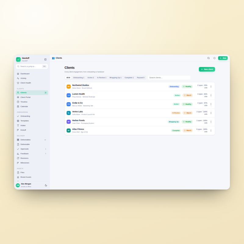 Handoff — Clients
