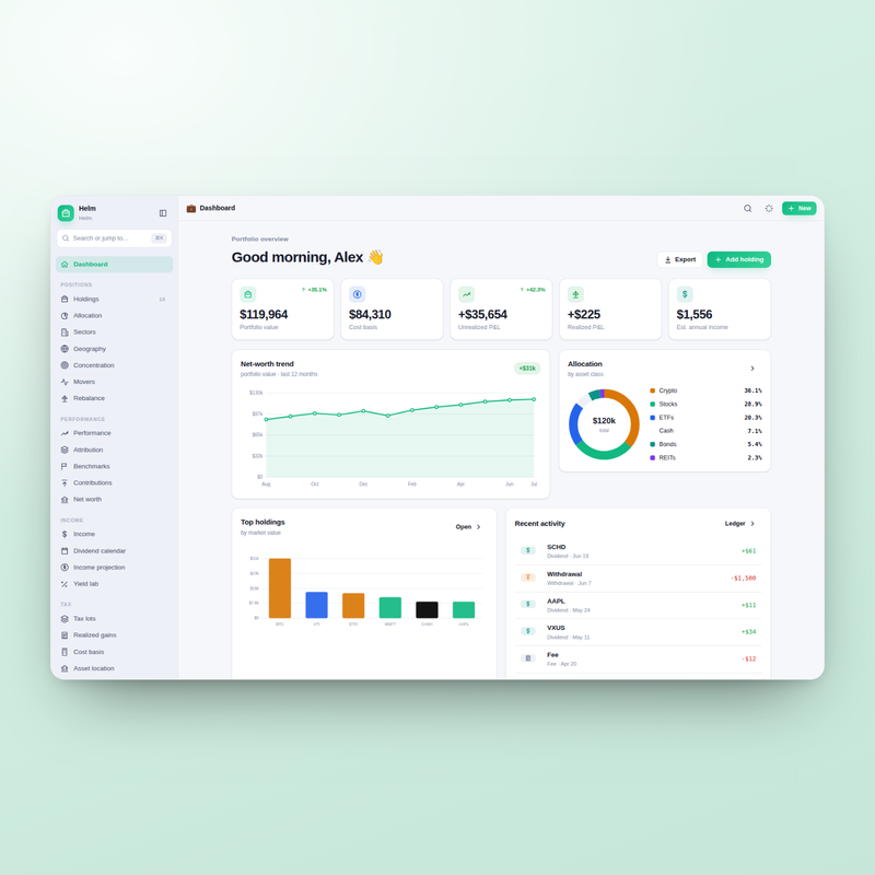 Helm — Dashboard