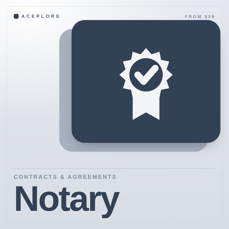Notary — Contracts & Agreements