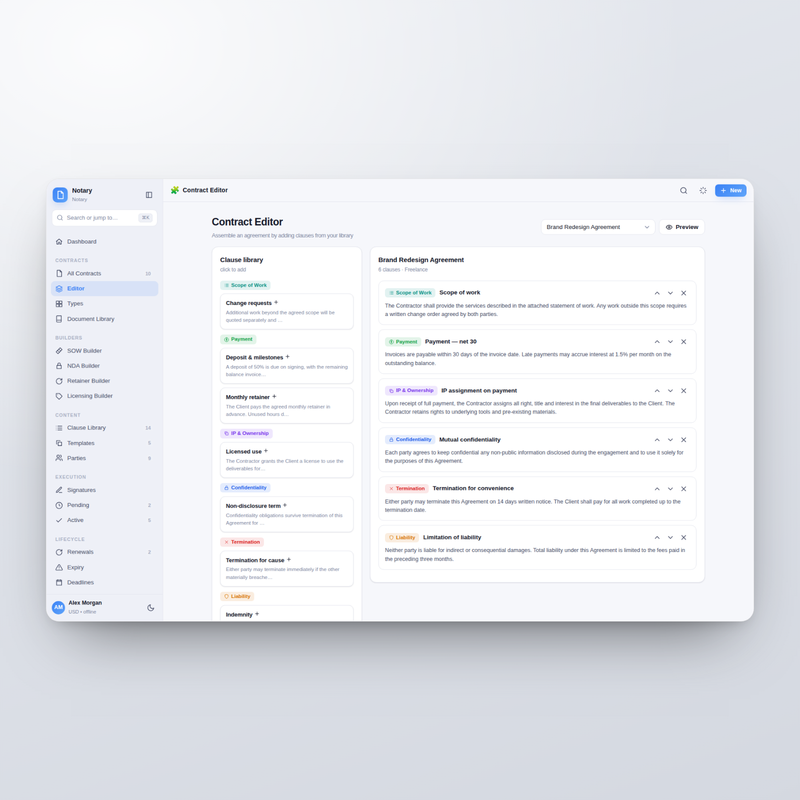 Notary — Editor