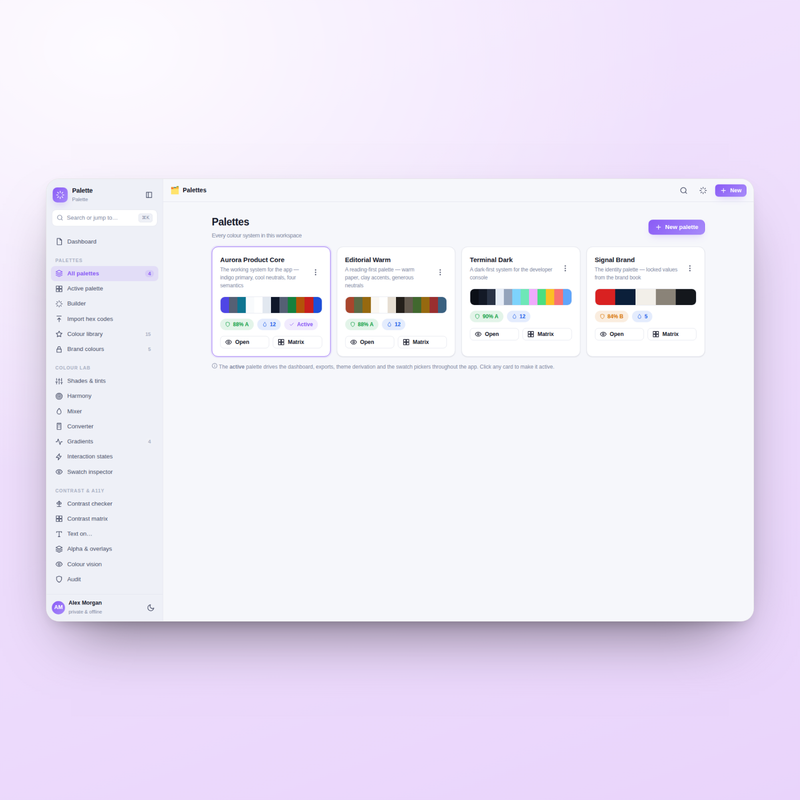 Palette — Palettes