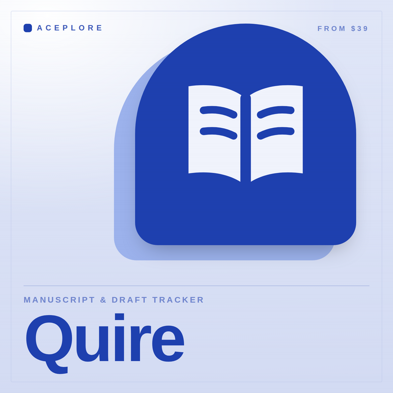 Quire — manuscript and draft tracker, product cover
