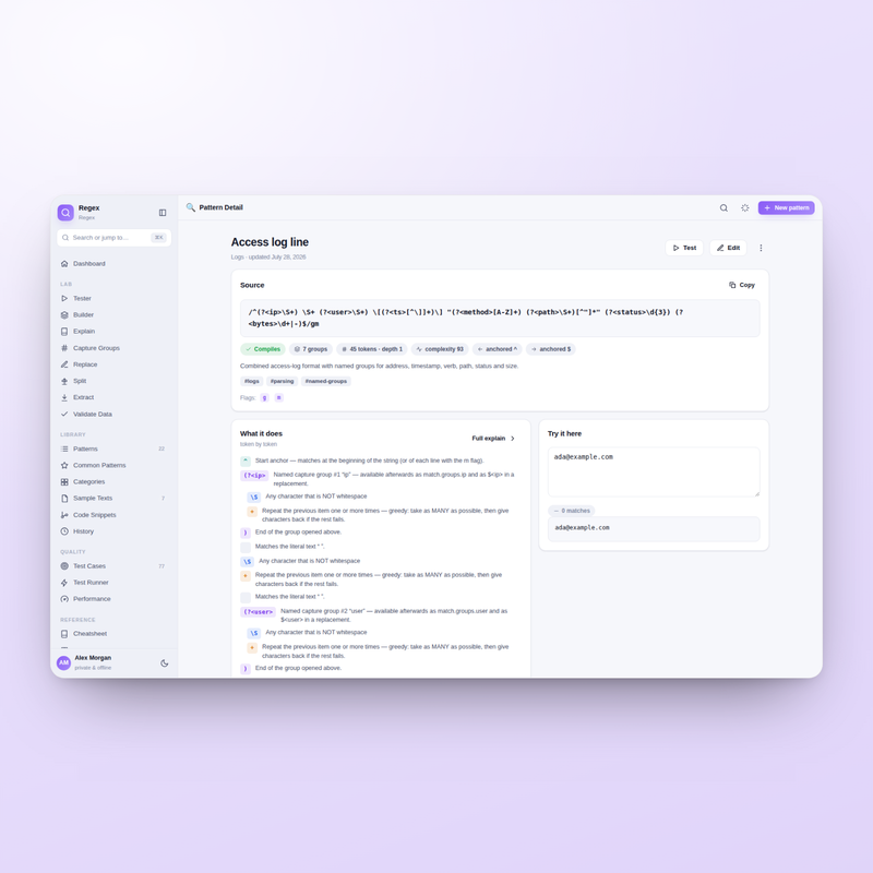 Regex — Pattern Detail