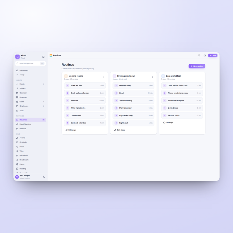 Ritual — Routines