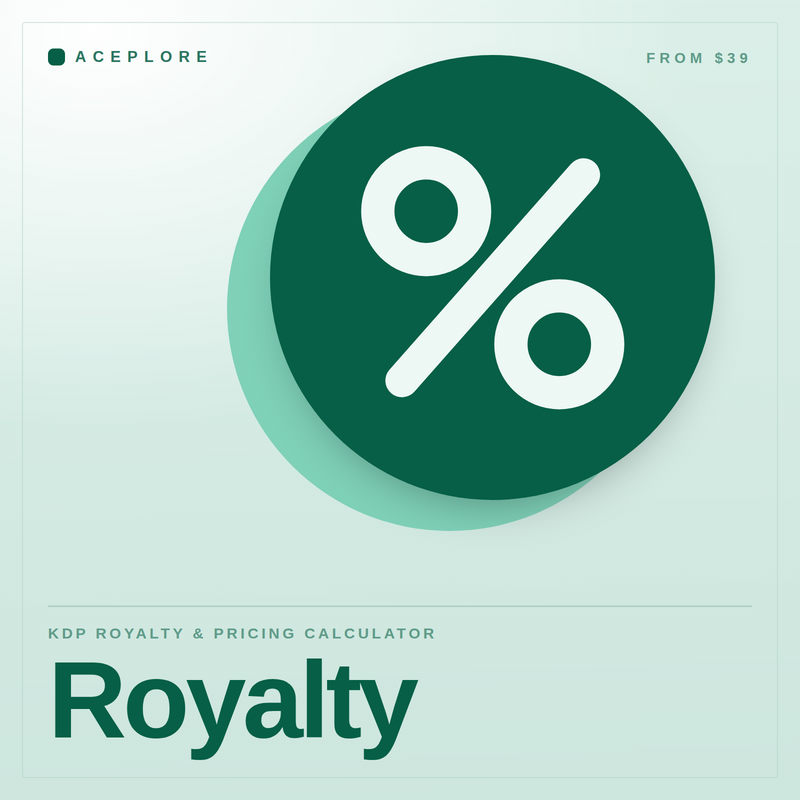 Royalty — KDP royalty and pricing calculator, product cover