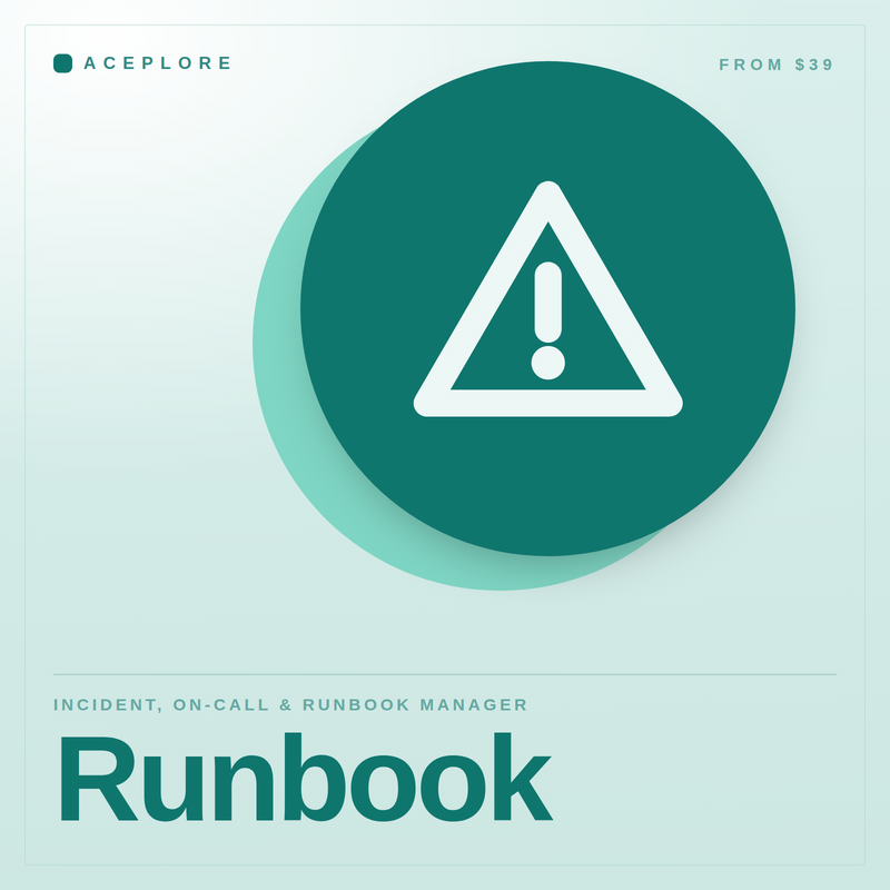 Runbook — Incident, On-Call & Runbook Manager
