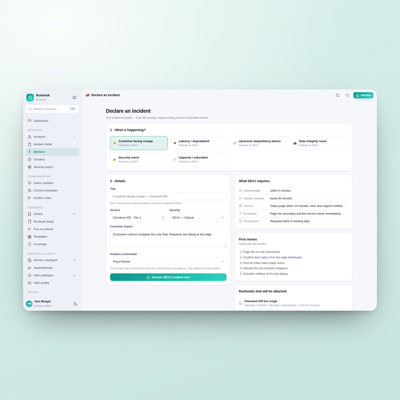 Runbook — Declare