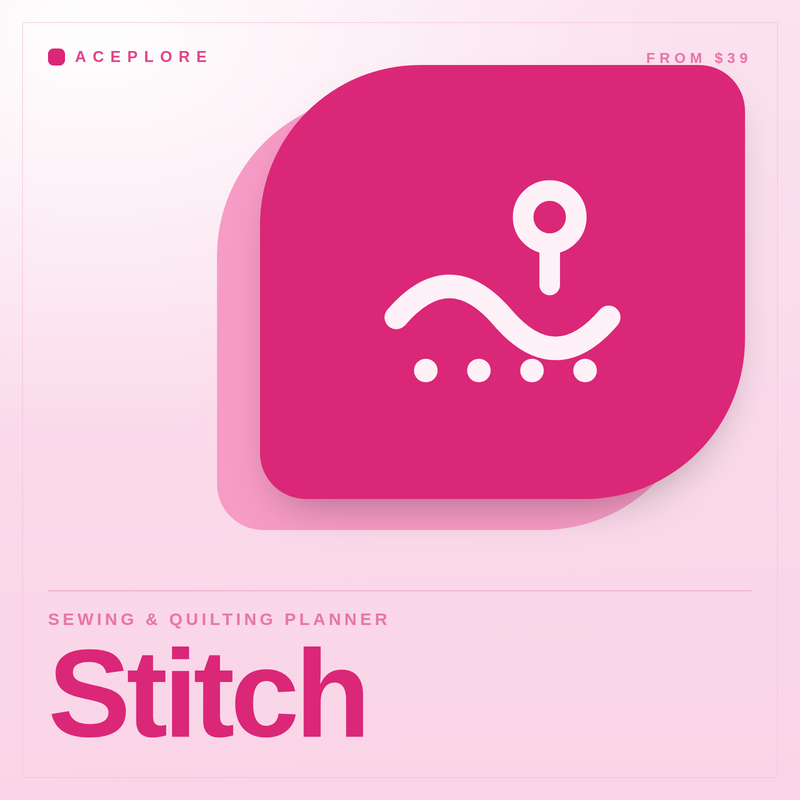 Stitch — sewing and quilting planner, product cover