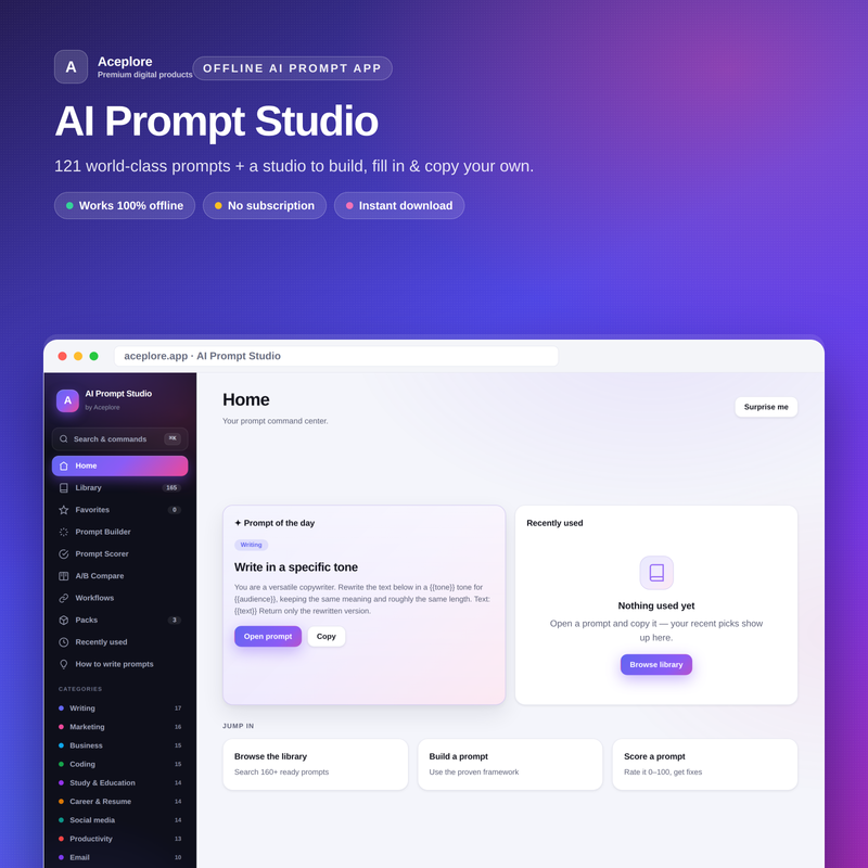 Ultimate AI Prompt Studio app interface