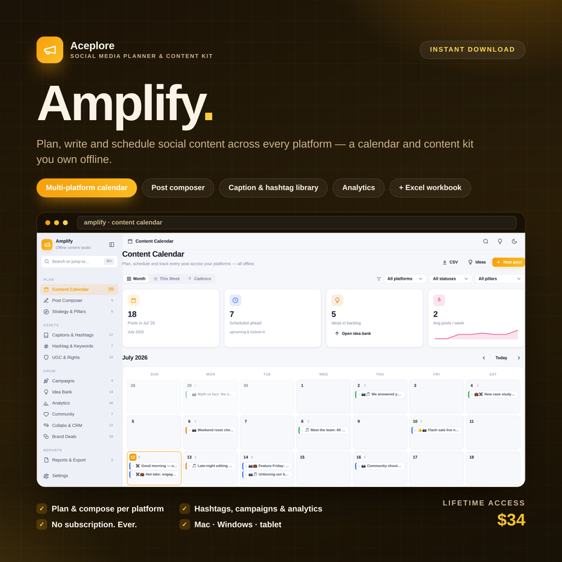 Amplify — Social Media — Cover