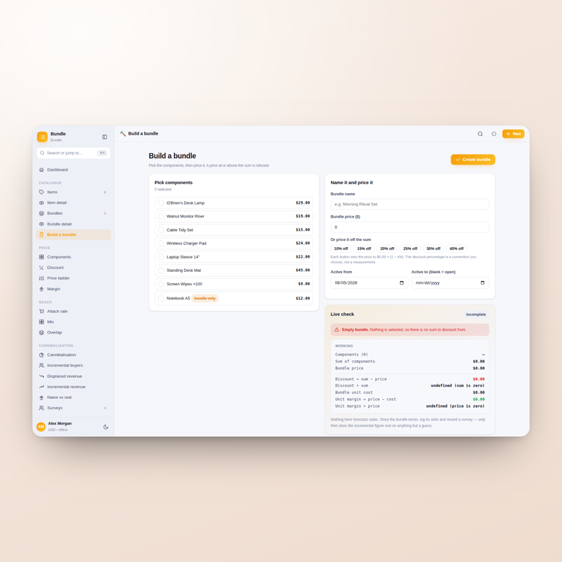 Bundle builder