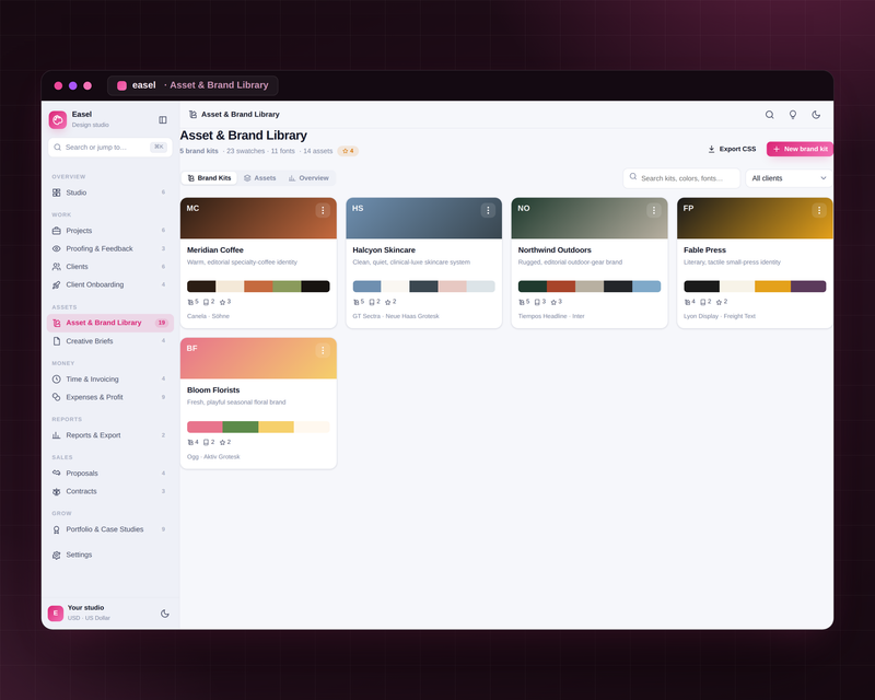 Easel — Design Studio — Asset Brand Library