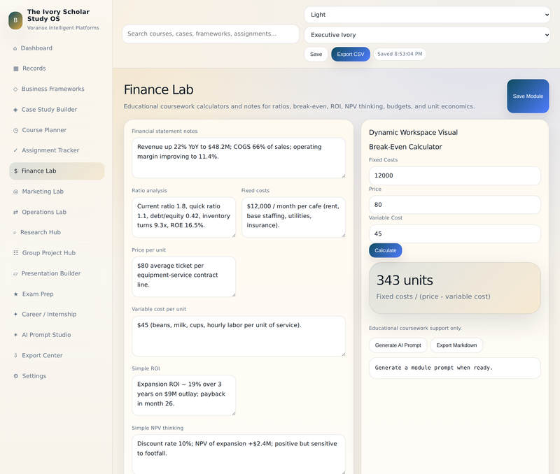 Finance Lab