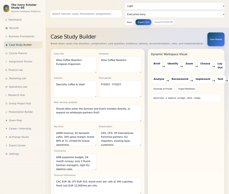 Case Study Builder