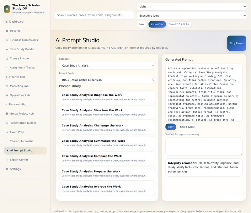 AI Prompt Studio