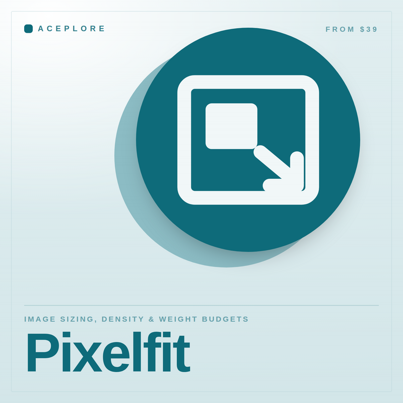Pixelfit cover — image sizing, density and weight budgets
