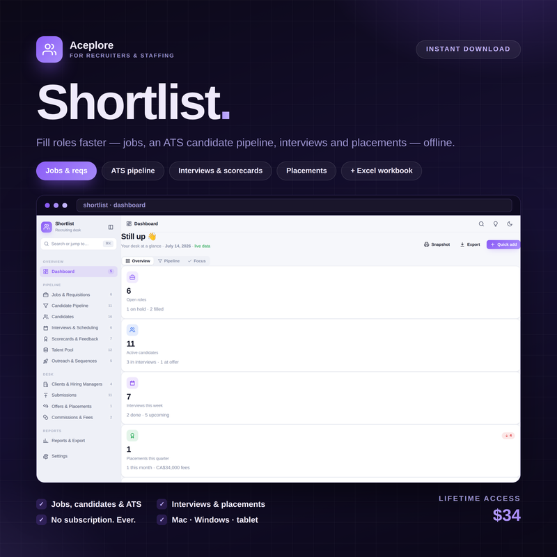 Shortlist — Cover