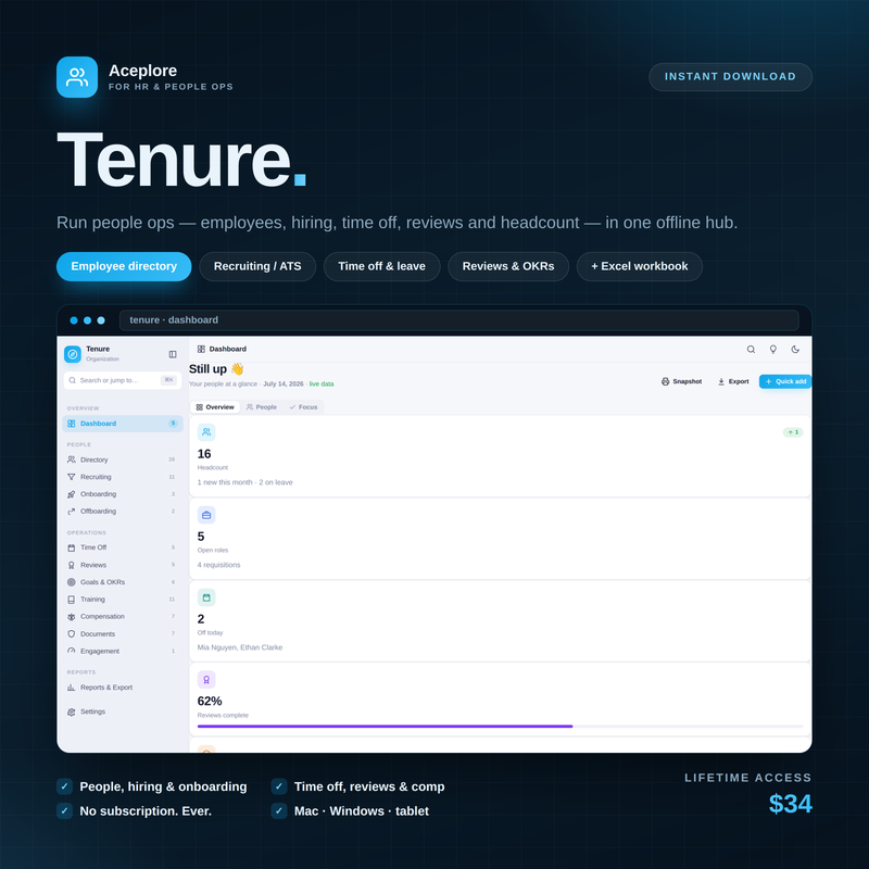 Tenure — Cover