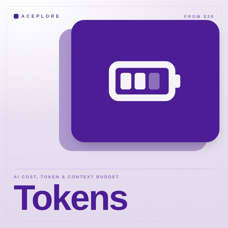 Tokens — AI cost, token and context budget, cover